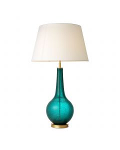 Massaro Brass & Turquoise Table Lamp