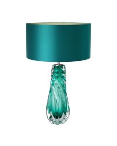 Barron Turquoise Nickel Table Lamp