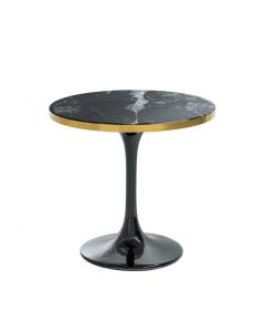 Eichholtz Parme Round Black Side Table