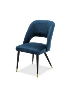 Eichholtz Cipria Roche Blue Velvet Dining Chair