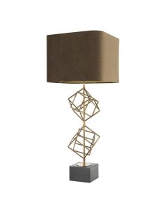 Matrix Vintage Brass Table Lamp