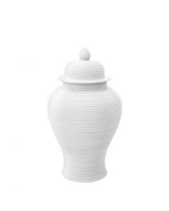 Celestine Small White Porcelain Jar