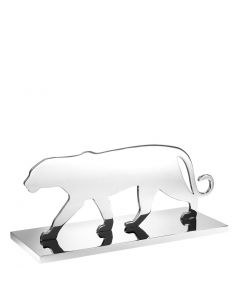 Panther Silhouette Nickel Statue