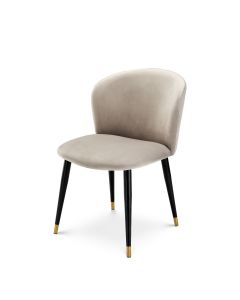 Volante Roche Beige Velvet Dining Chair