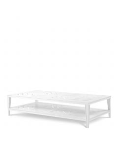Bell Rive White Outdoor Rectangle Coffee Table
