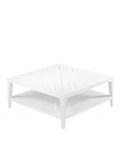 Bell Rive White Outdoor Square Coffee Table