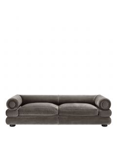 Coachella Savona Grey Velvet Sofa 