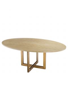 Melchior Washed Oak Oval Dining Table
