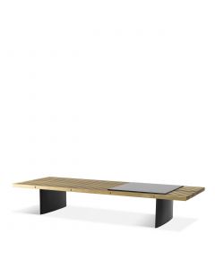 Vauclair Brushed Brass & Black Coffee Table