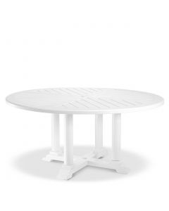 Bell Rive White Outdoor Large Round Dining Table