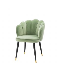Bristol Savona Pistache Green Velvet Dining Chair
