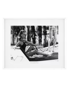 Romy Schneider at the Pool Print
