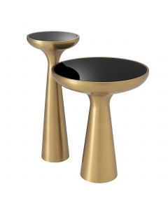 Lindos Brushed Brass High Side Table