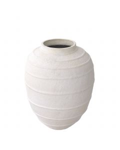 Romane White Vase front 