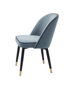 Cliff Savona Blue Velvet Dining Chair - Set of 2