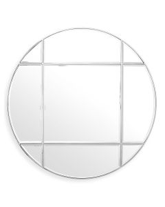 Beaumont Round Nickel Mirror