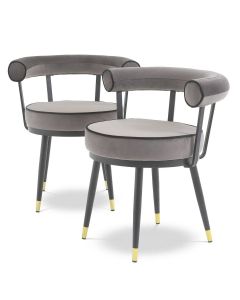 Vico Savona Grey Dining Chairs - Set of 2