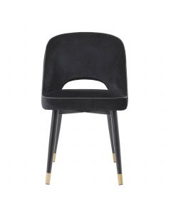 Cliff Roche Black Velvet Dining Chair - Set of 2