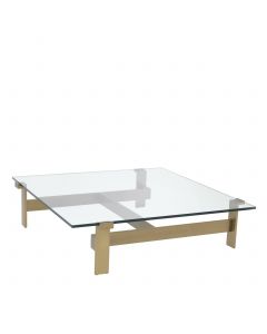 Maxim Brushed Brass Coffee Table