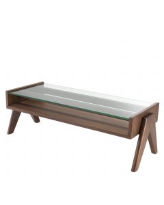 Lionnel Classic Brown Coffee Table 