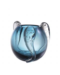 Sianluca Small Blue Glass Vase