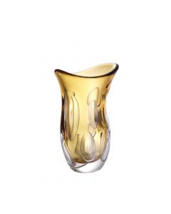 Matteo Small Orange Glass Vase 