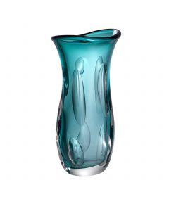 Matteo Large Turquoise Glass Vase