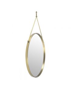 Morongo Brushed Brass Mirror 