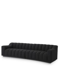 Kelly Large Boucle Black Sofa