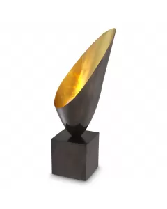 Grotto Gunmetal & Gold Table Lamp