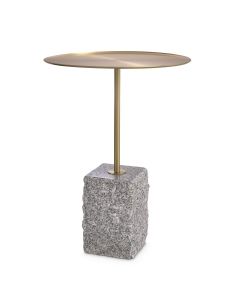 Cole Side Table Grey Marble