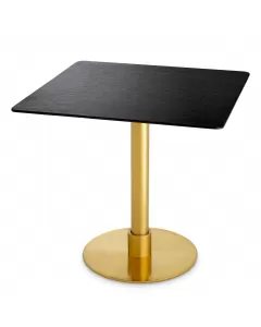 Terzo Brushed Brass Square Dining Table