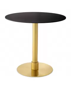 Terzo Brushed Brass Round Dining Table