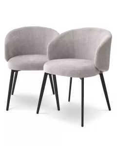 Lloyd Sisley Grey Dining Chair - Set of 2 with Arms