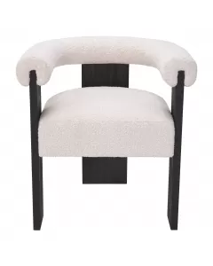 Percy Boucle Cream Dining Armchair
