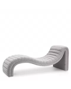 Pioneer Boucle Grey Chaise Lounge