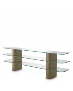 Lunden Brushed Brass Console Table