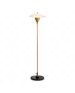 Novento Antique Brass Floor Lamp