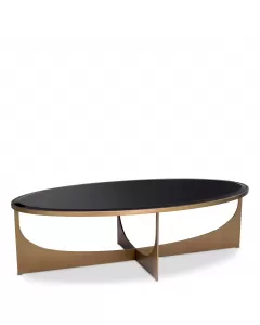 Elegance Brushed Brass Coffee Table