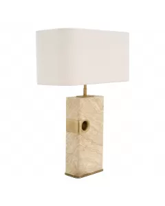 Sebago Travertine Table Lamp