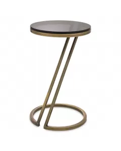Falcone Vintage Brass Side Table