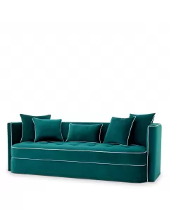 Dorchester Cavett Deep Blue Velvet Sofa