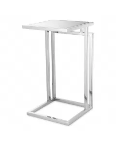 Marcus Polished Stainless Steel Side Table