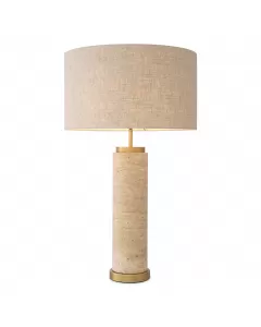 Lxry Travertine Table Lamp