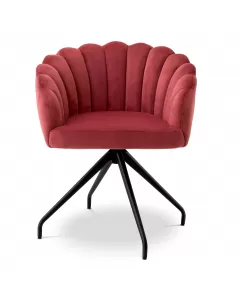 Luzern Savona Faded Red Swivel Dining Chair