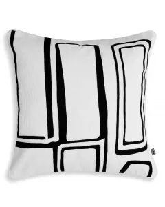 Ribeira White and Black Cushion