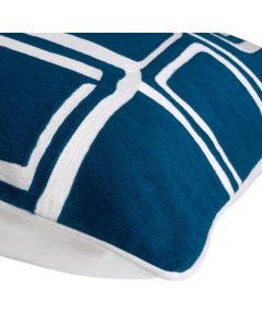 Ribeira White and Blue Cushion