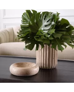 James Said presents the Lizz Travertine Bowl: A luxurious addition to any space
