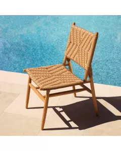 Laroc Natural Teak Outdoor Dining Chair - Set of 2