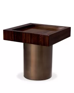 Otus Eucalyptus & Bronze Square Side Table